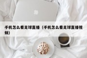 手机怎么看足球直播（手机怎么看足球直播视频）