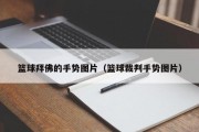 篮球拜佛的手势图片（篮球裁判手势图片）