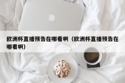 欧洲杯直播预告在哪看啊（欧洲杯直播预告在哪看啊）