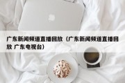 广东新闻频道直播回放（广东新闻频道直播回放 广东电视台）