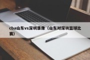 cba山东vs深圳录像（山东对深圳篮球比赛）